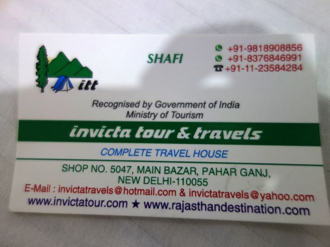 Shafi's travel agency