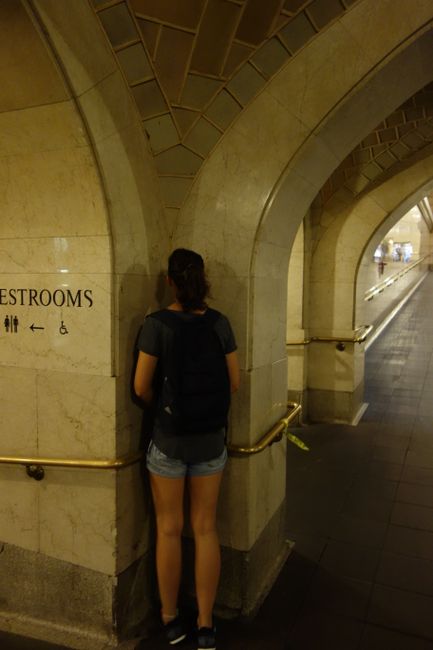 Whispering corner in Grand Central Station