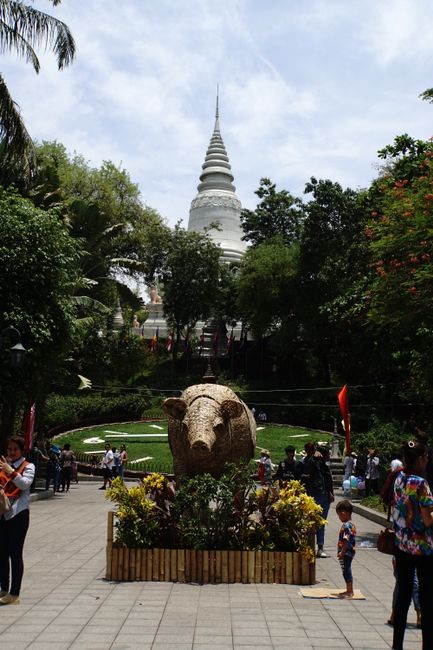 Wat Phnom, der namensgebende Tempel der Hauptstadt Kambodschas
