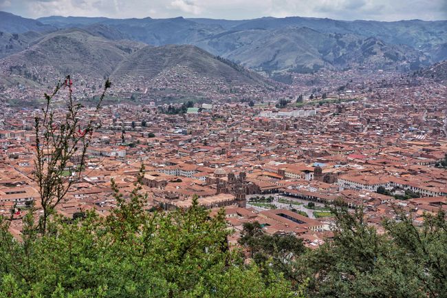 Cusco from above: The location of the city is truly fantastic