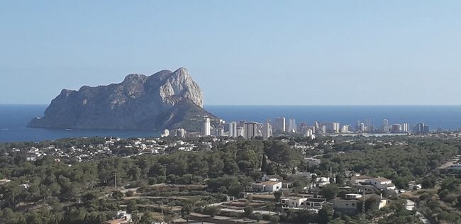 View on calp and the penyal d'Ifac