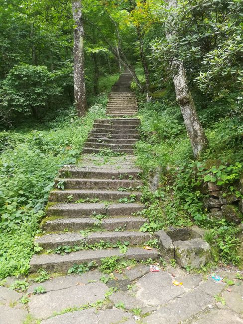 Typical hiking trails in China...