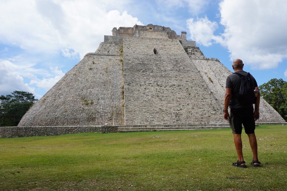 Great Mayan pyramid in Uxmal