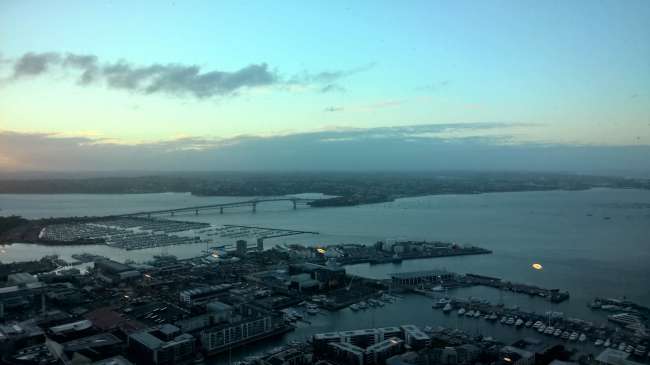 Sicht aus dem Sky Tower Auckland