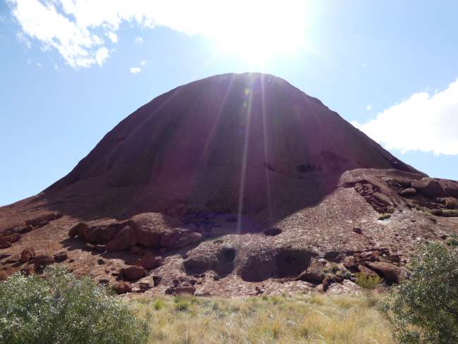 Unbekannte Perspektive - aber trotzdem Uluru!