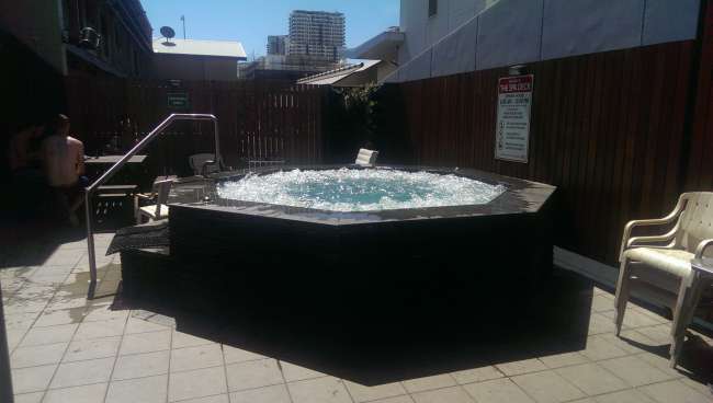 Whirlpool on the spa deck