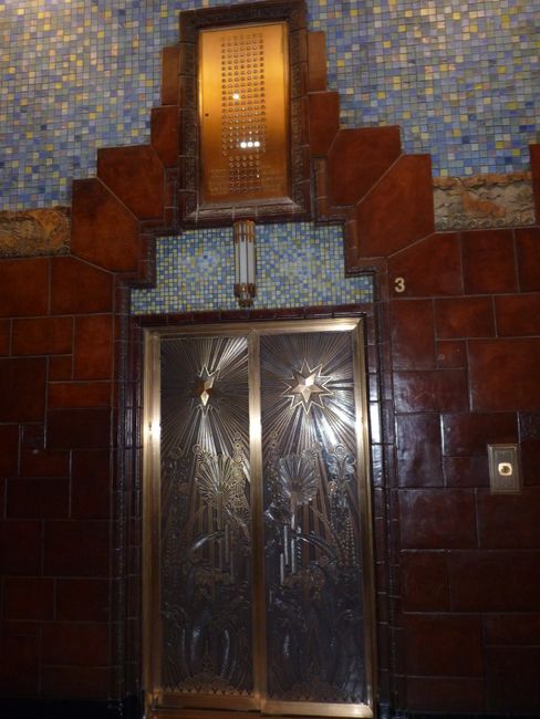 Great old elevators in the Maritime Building.