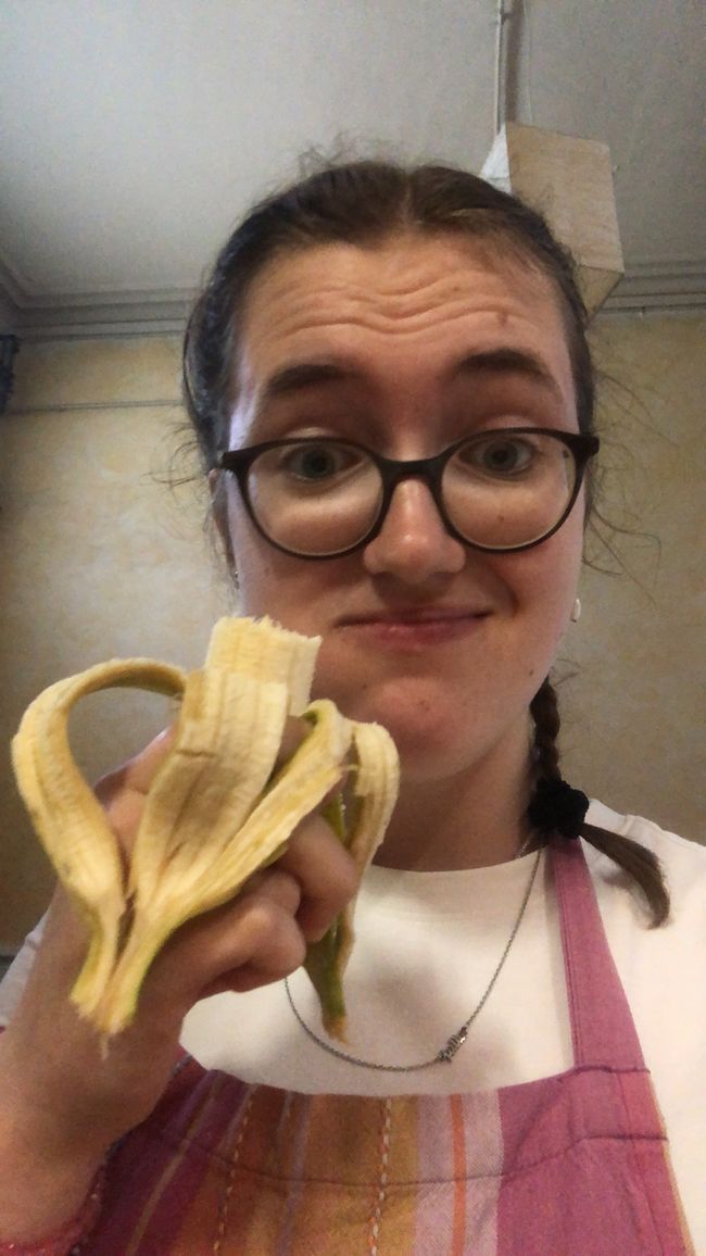Banane auf der Arbeit rettet mich immer 