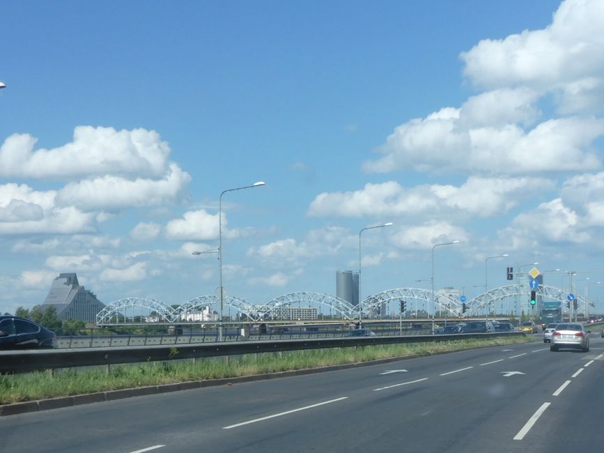 Riga im vorbeifahren