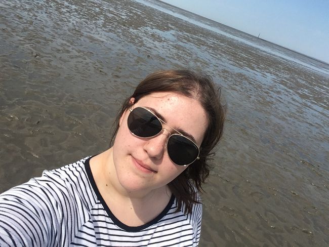 With my feet in the Wadden Sea, one of the most beautiful feelings.