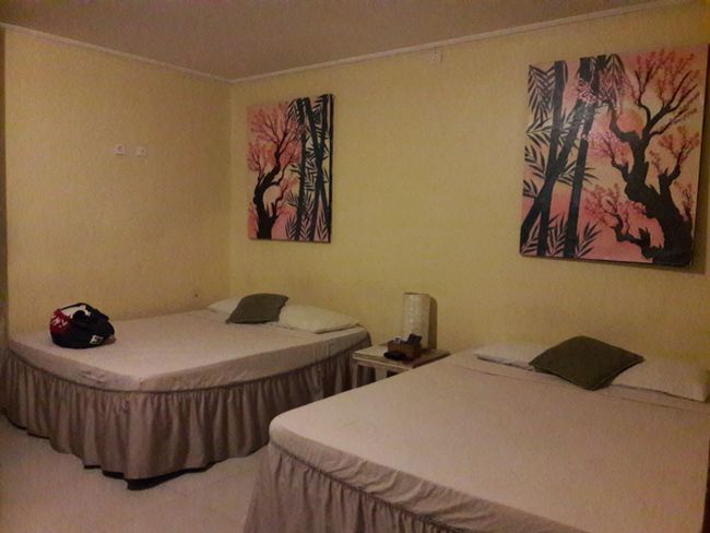 Our room for €4 per person per night 