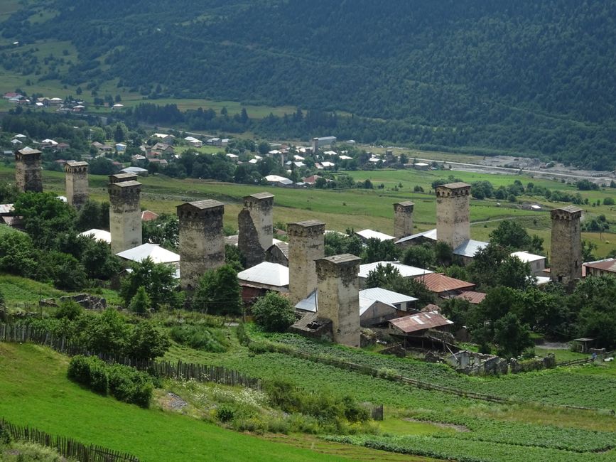 Typische Dörfer in Oberswanetien 