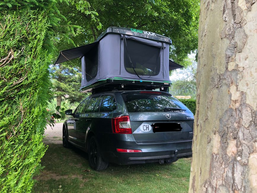 My Skoda, my roof tent, and me 😊