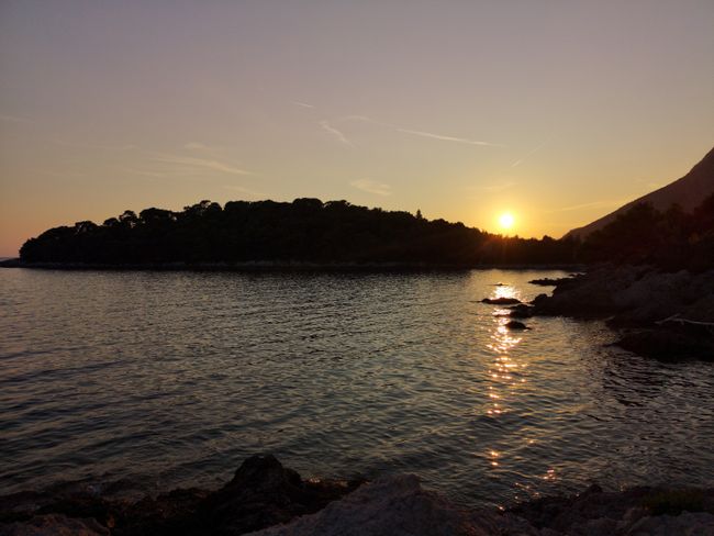 Kroatien: Sonnenuntergang