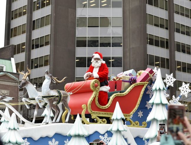Santa Claus at the Christmas parade in Toronto