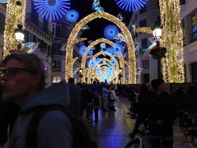 Christmas atmosphere in Malaga