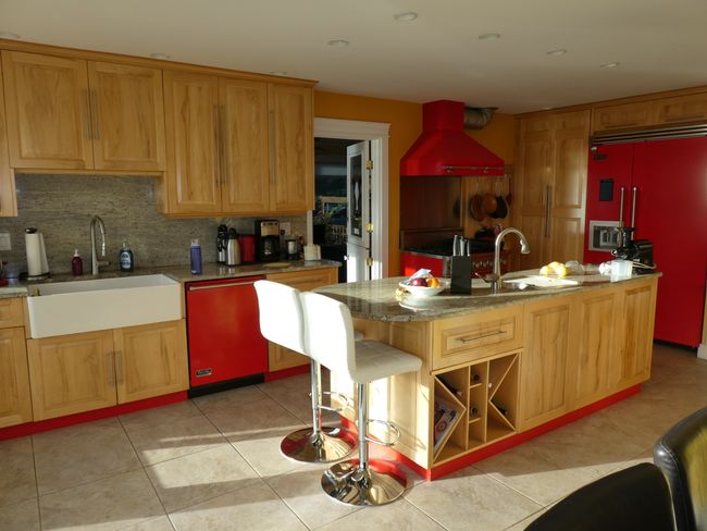 the absolutely ingenious kitchen! Of course, always clean by me ;)