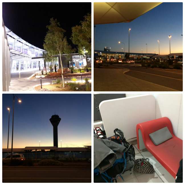 1.Nacht in Australien am Airport Perth