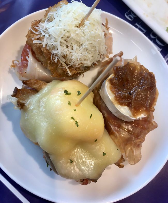 😍lecker Ibéricoschinken mit Ziegenkäse und dipp z.b.