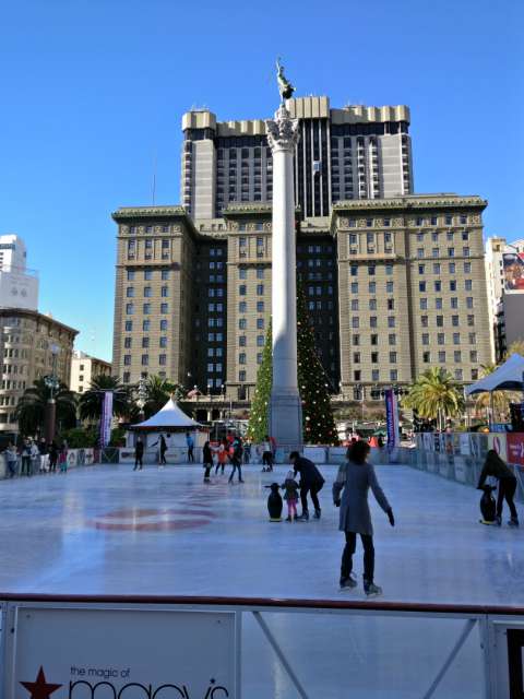 Ice rink at Union Square 