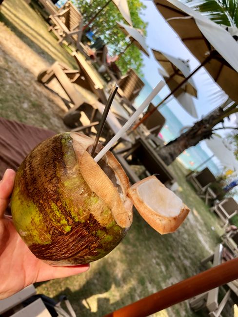 Eine Kokosnuss..