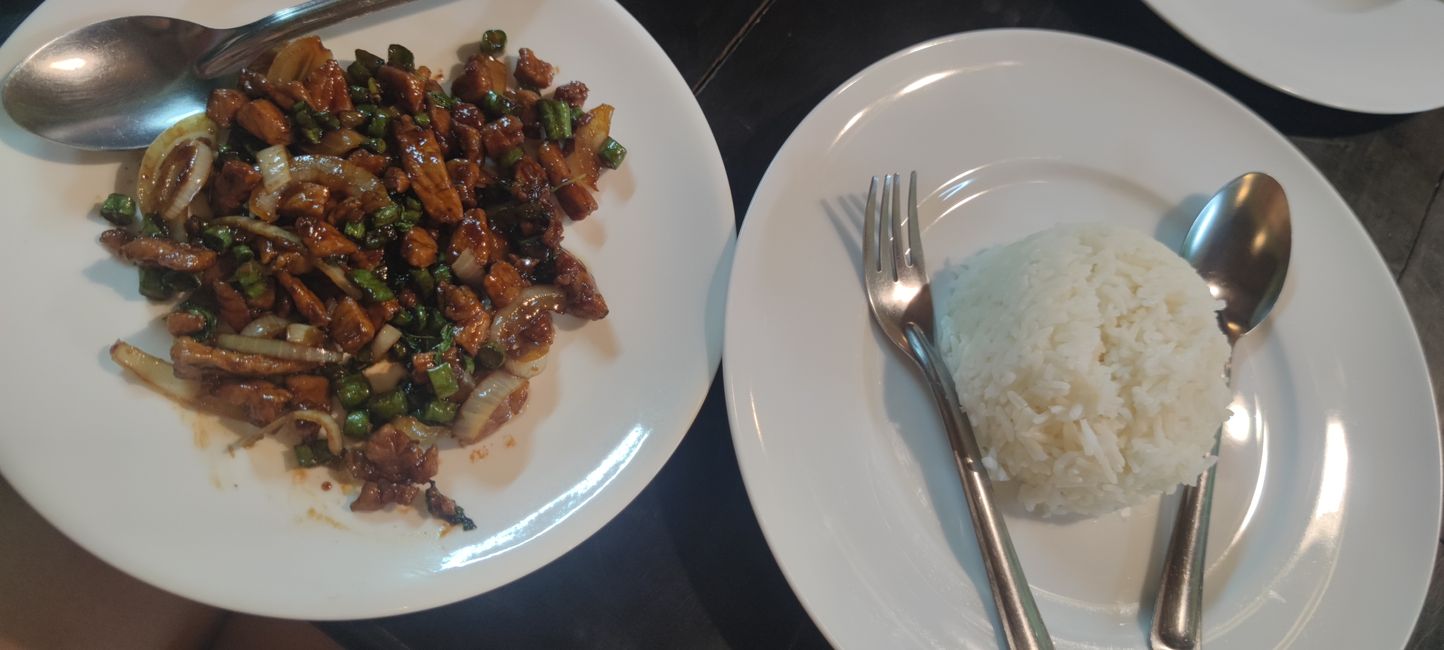 Minced Basil Beef with Rice 