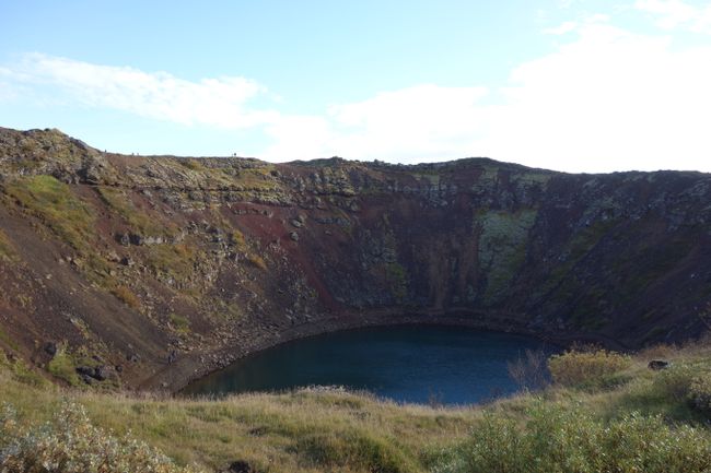 Kerið - a large scoria crater (Schlackenkrater)