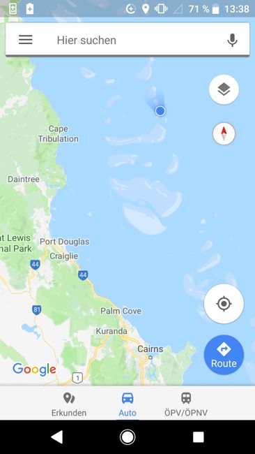 Port Douglas - Tag1-3; Reeftrip, drive to Cairns