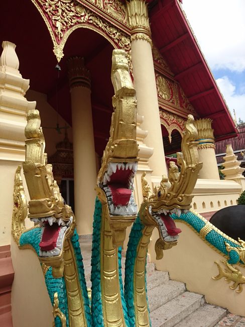Water snakes in front of every temple