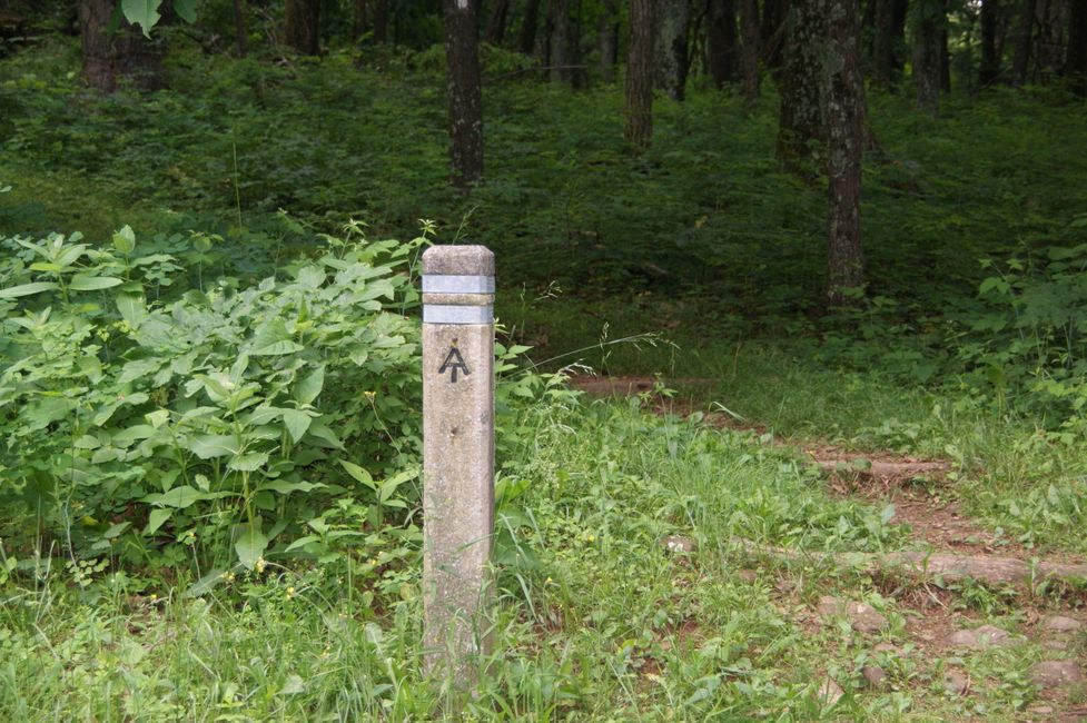 Wegmarke Appalachian Trail