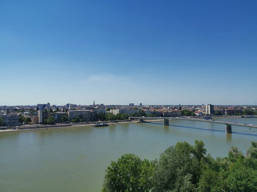 Blick auf Novi Sad & die Donau
