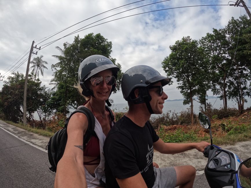 Tag 340 - once again on the road on Koh Chang with the scooter