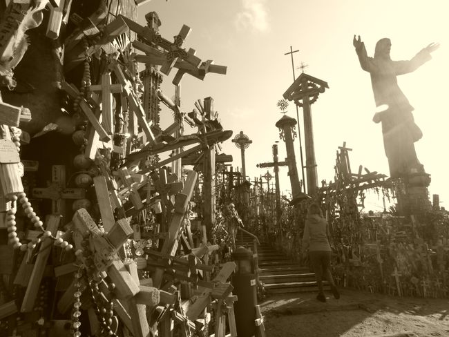 hill of crosses in Lithuania