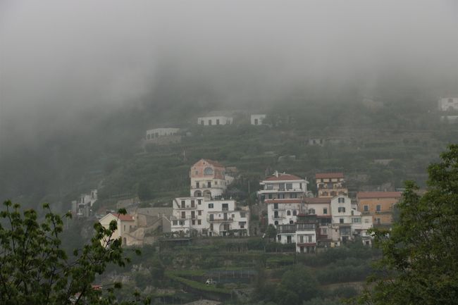 View from Ravello of the surrounding villages