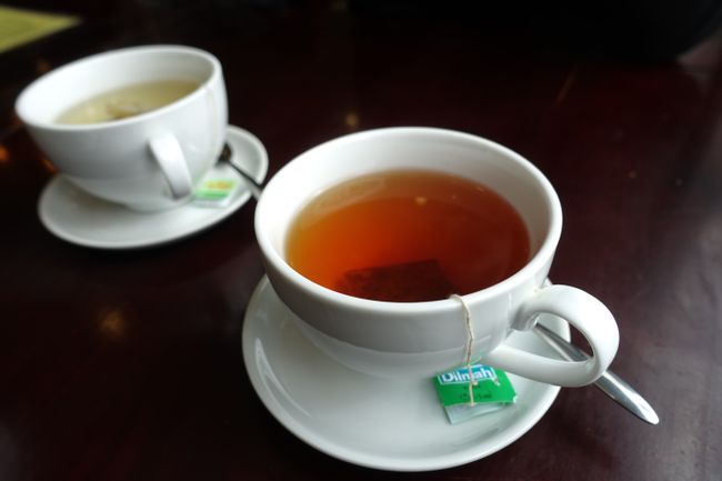 Erholung bei einer Tasse Tee