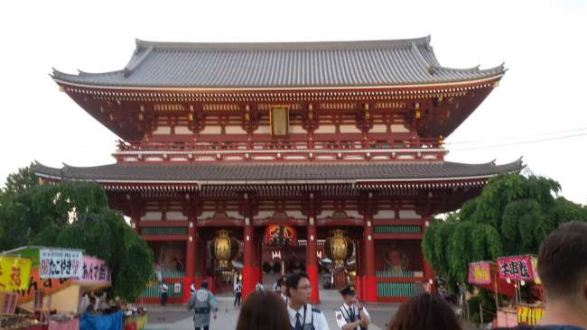 The temple in Asakusa