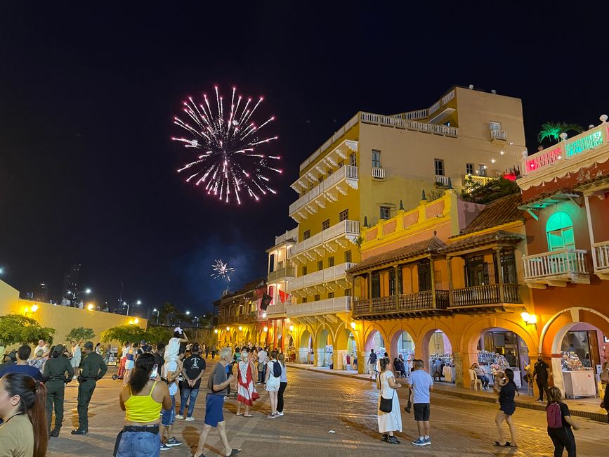 Feuerwerk in Cartagena