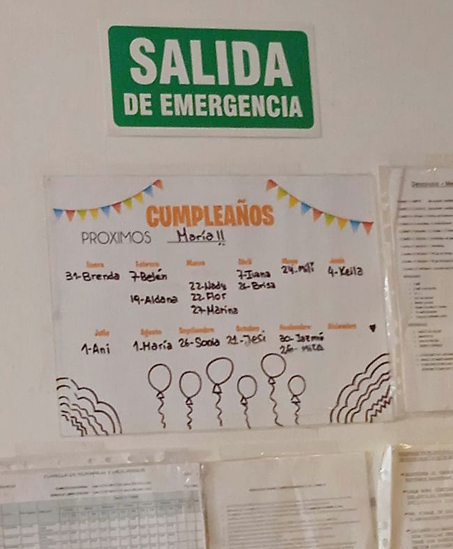 Bonus picture: Birthday calendar in the bakery