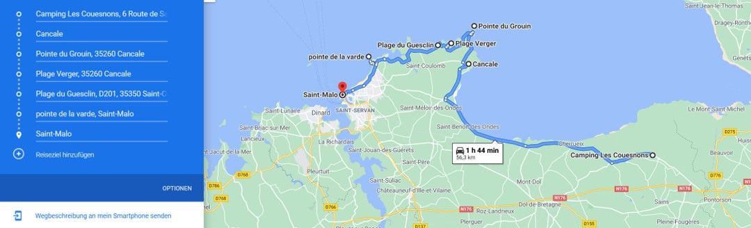 Brittany: Tuipui kama Cancale kaltlangin Saint-Malo thleng