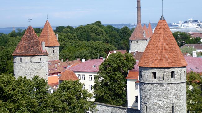 Above the towers of Tallinn