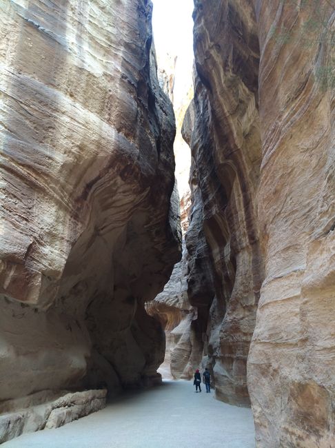 Der Eingang zur Schlucht Richtung Petra