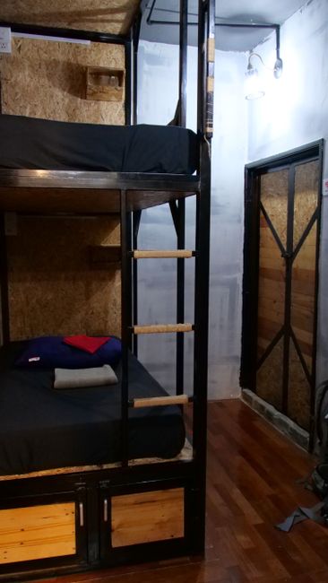 Sleeping in bunk beds
