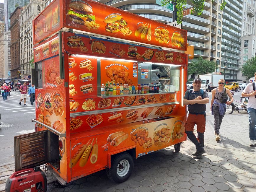 Typical street food cart