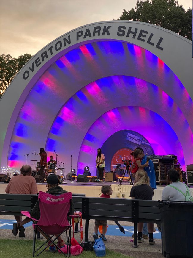 Concert at overton park shell