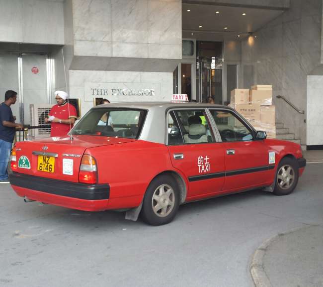 #Hong Kong taxi (right-hand traffic)