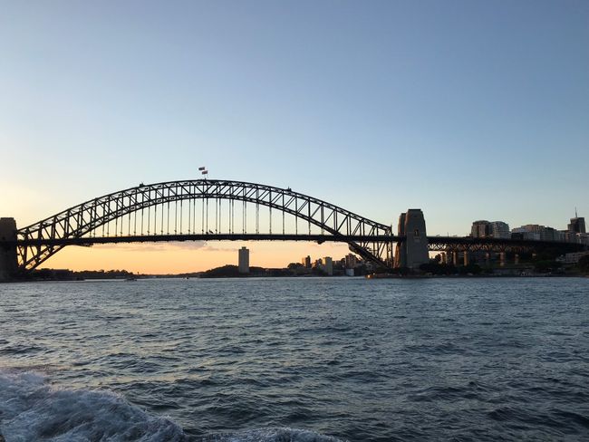 Harbour Bridge at sunset time