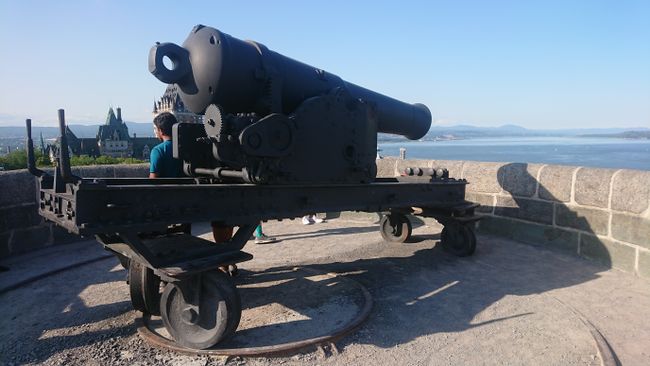 Kanone in der Zitadelle von Québec City 