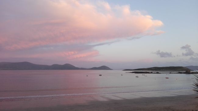 one of the beautiful evenings at Ballinskelligs Beach
