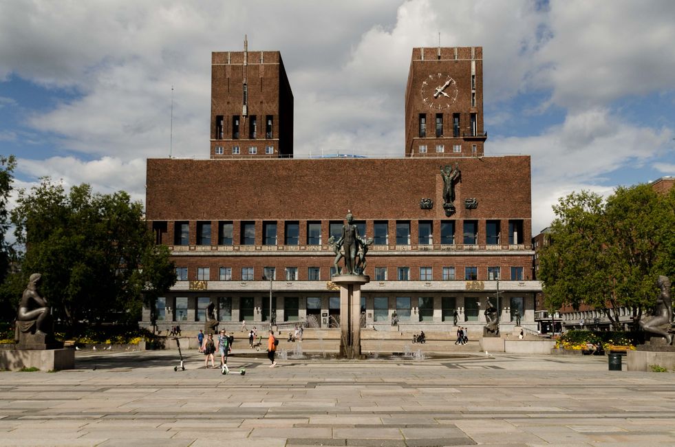 Rathaus Oslo, nicht aus Mamor