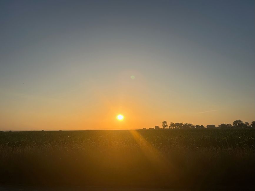 Sonnenaufgang in der Normandie